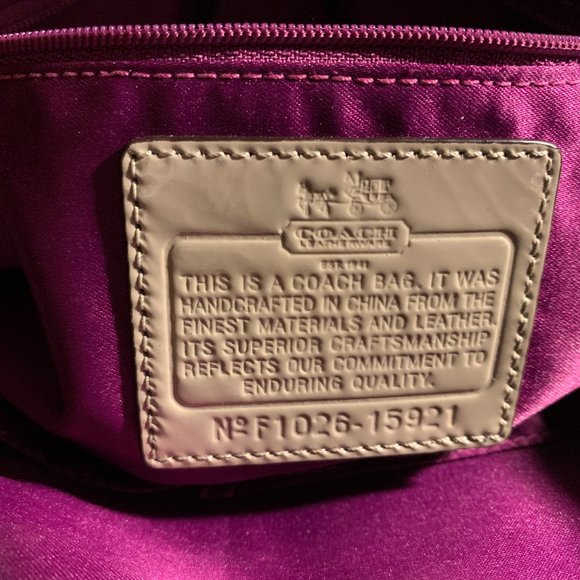 Coach Madison Patent Sophia Satchel  - Camel - Picture 8 of 14